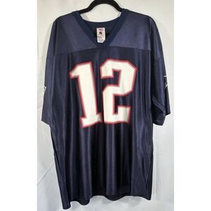 NFL Players jersey Size XL New England Patriots #12 Tom Brady Pullover
